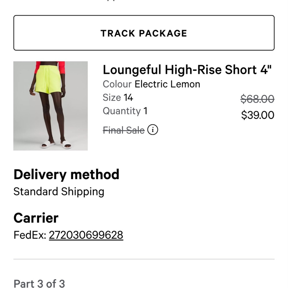 Loungeful High-rise short. Electric lemon yellow. Size 14. Lululemon. 4” inseam